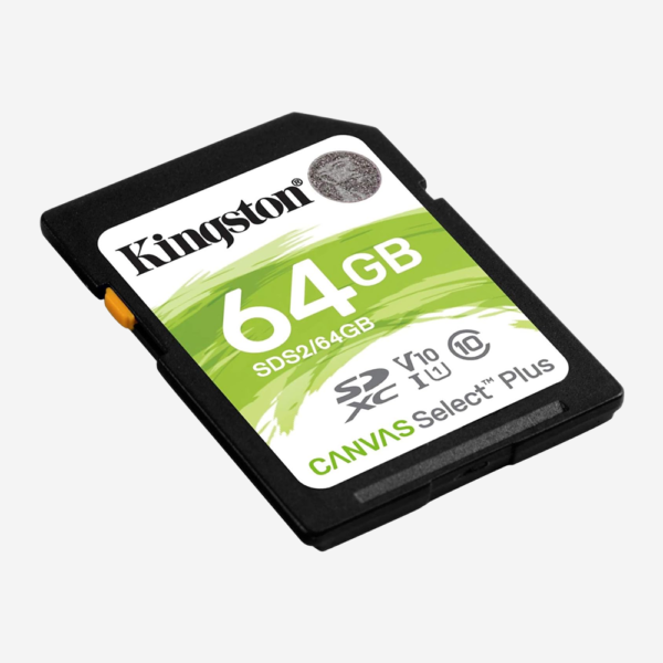 carte mémoire kingston canvas select plus 64gb