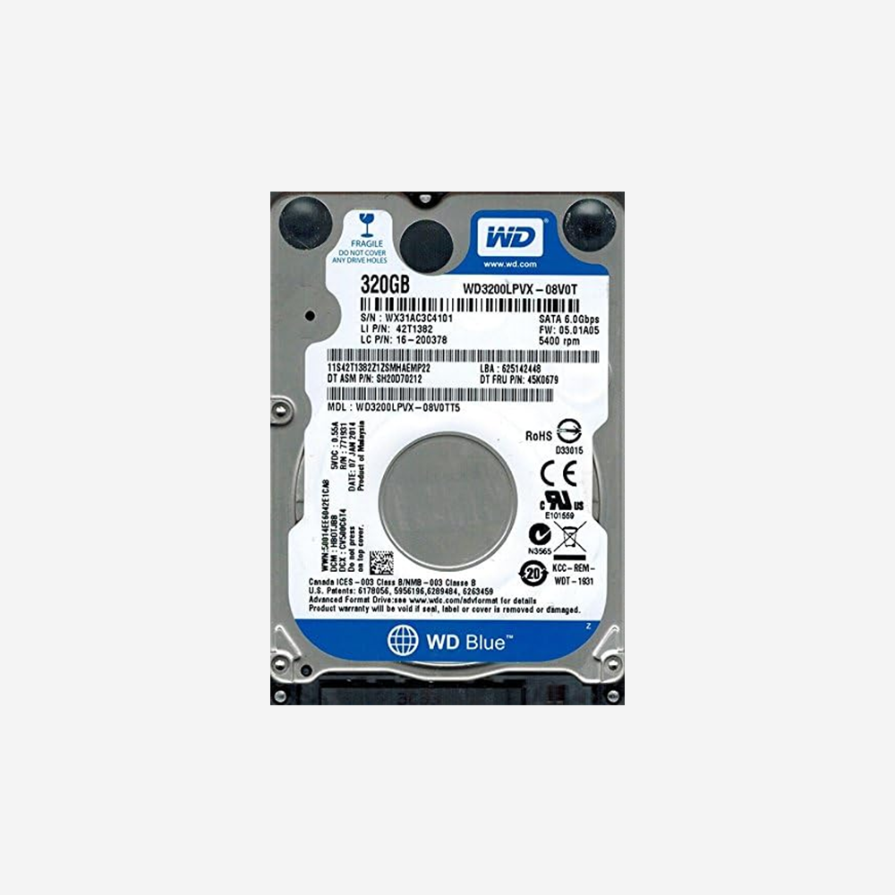 disque dur western digital 320 Gb