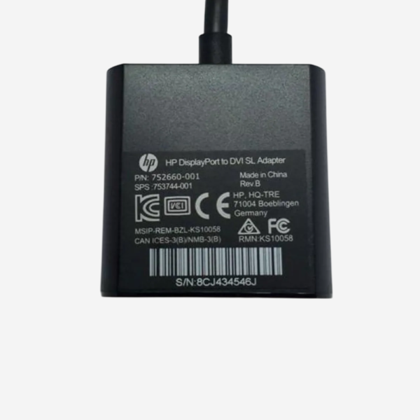 hp displayport to DVI SL adapter